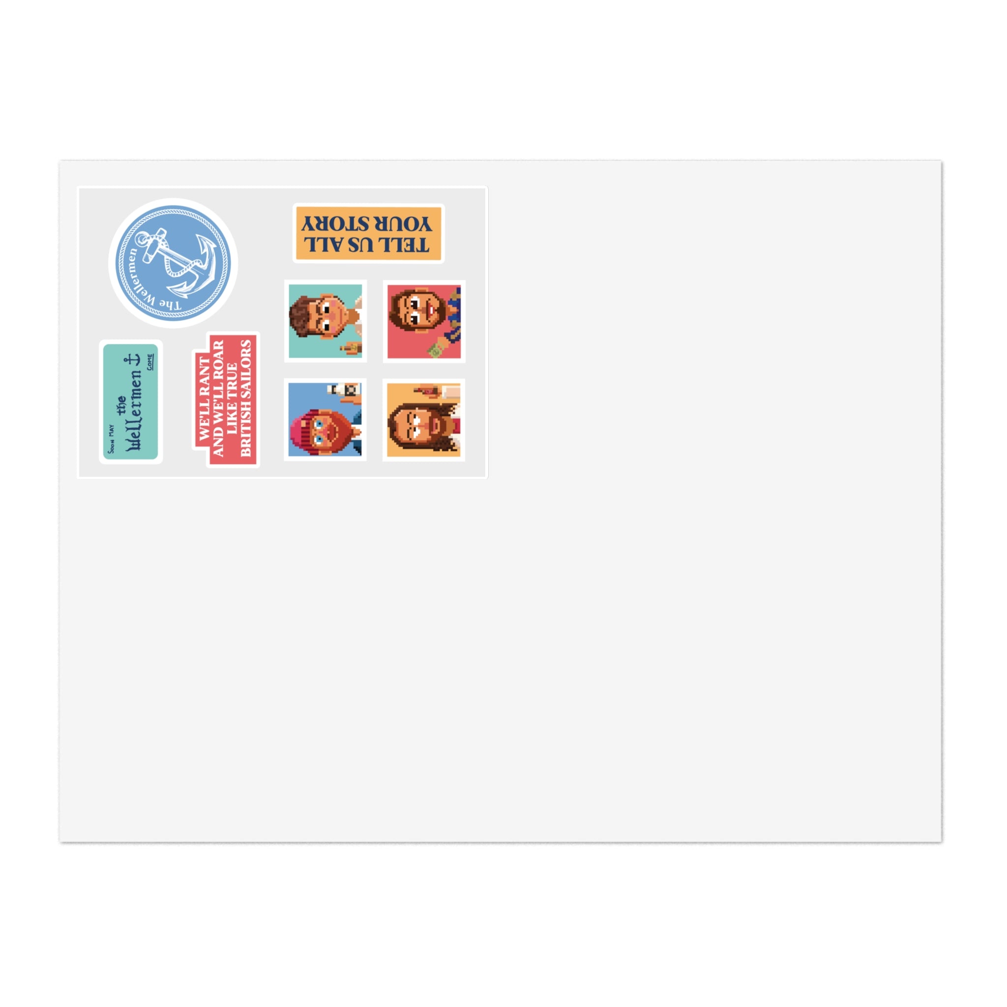 Whimsical Sticker Sheets - Tell Us Your Story