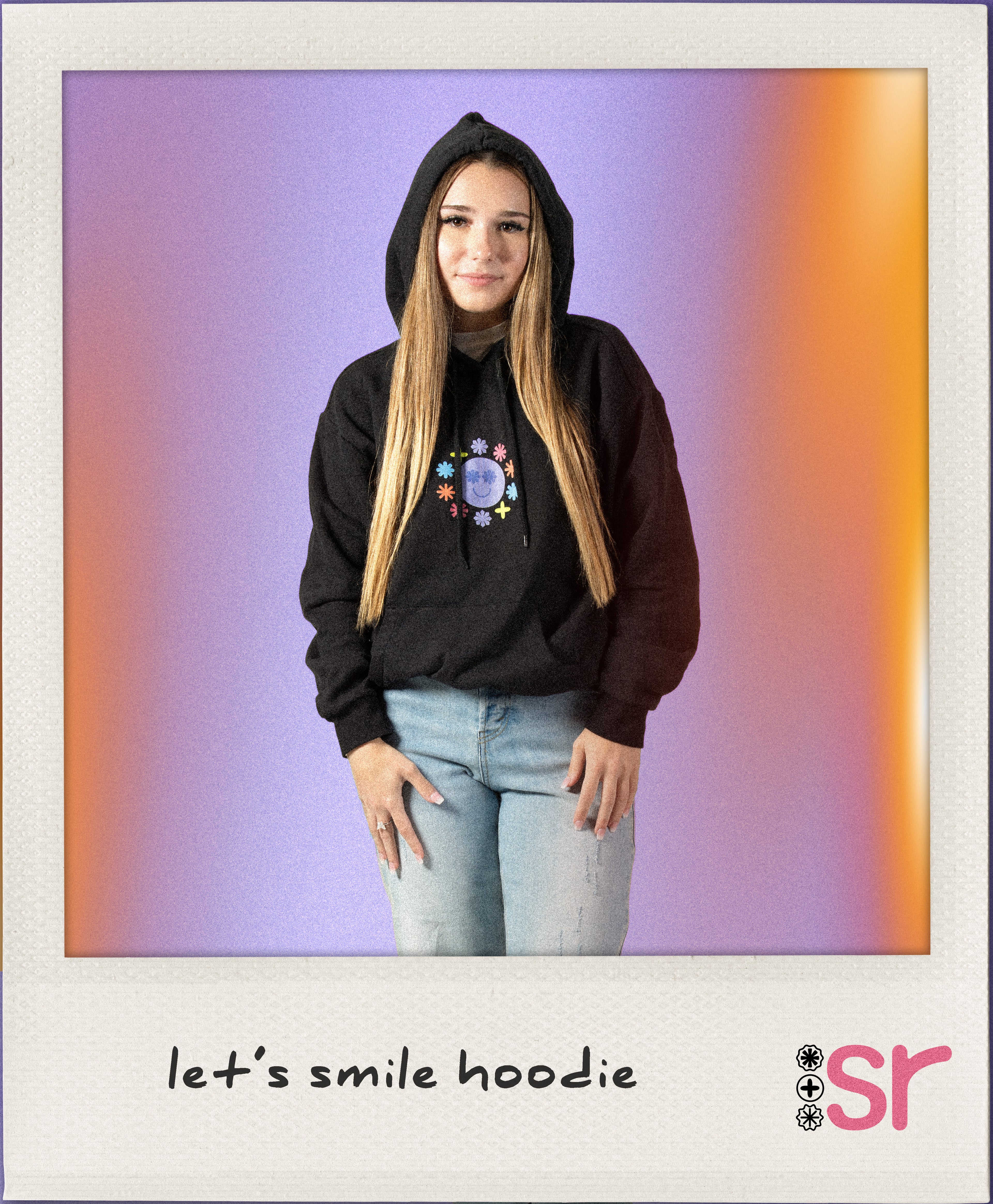 lets smile hoodie