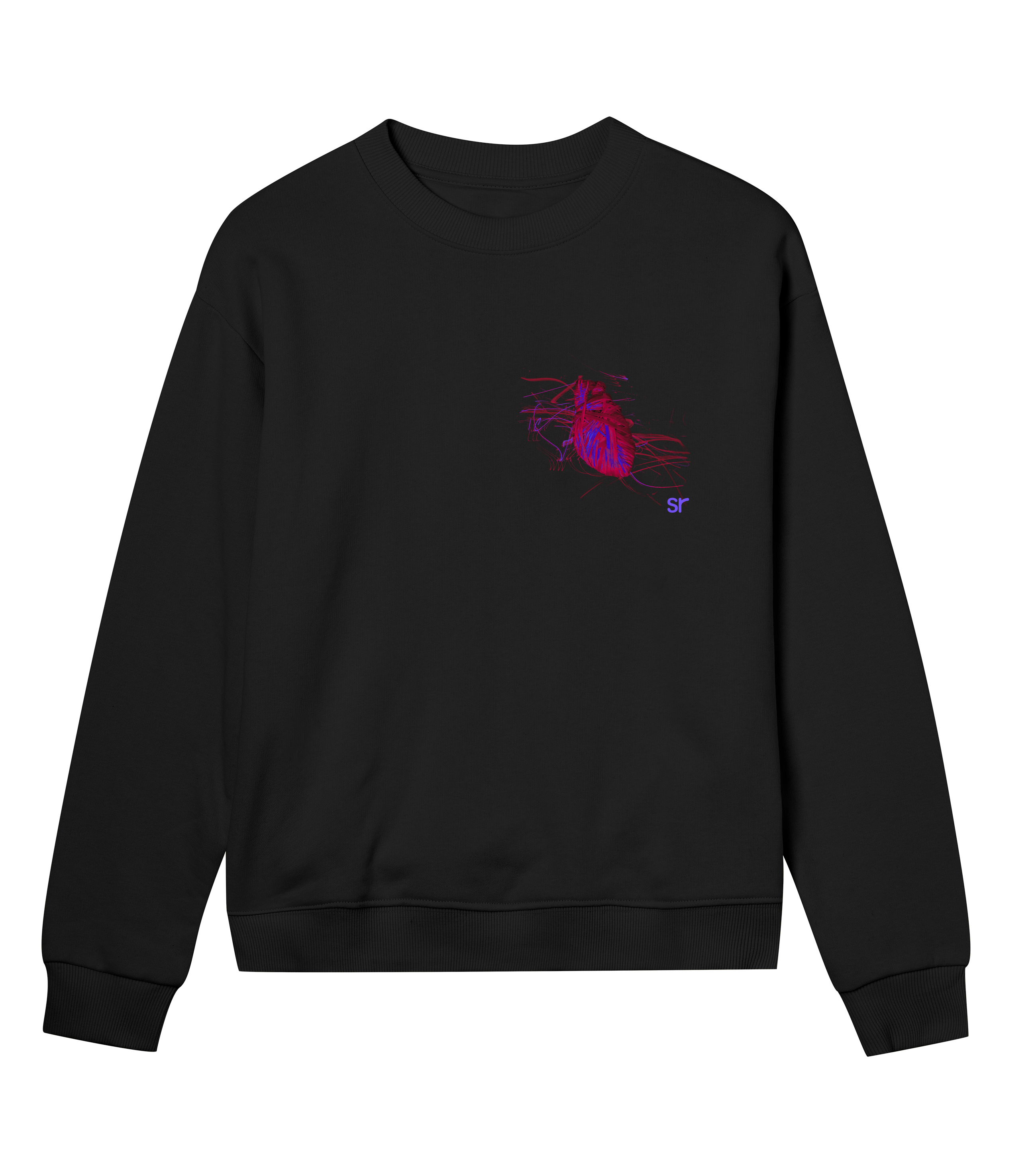 elastic heart sweater