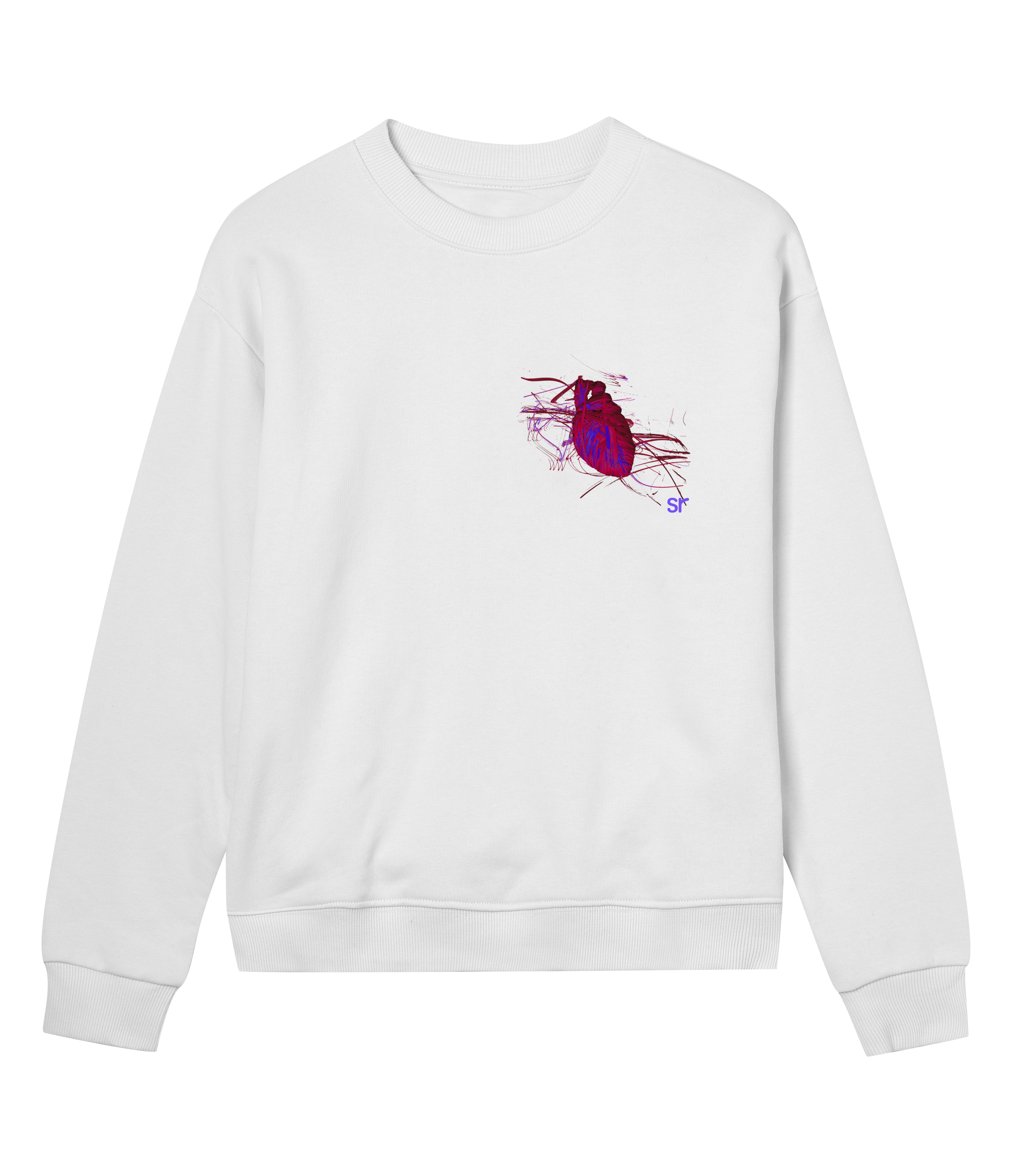 elastic heart sweater