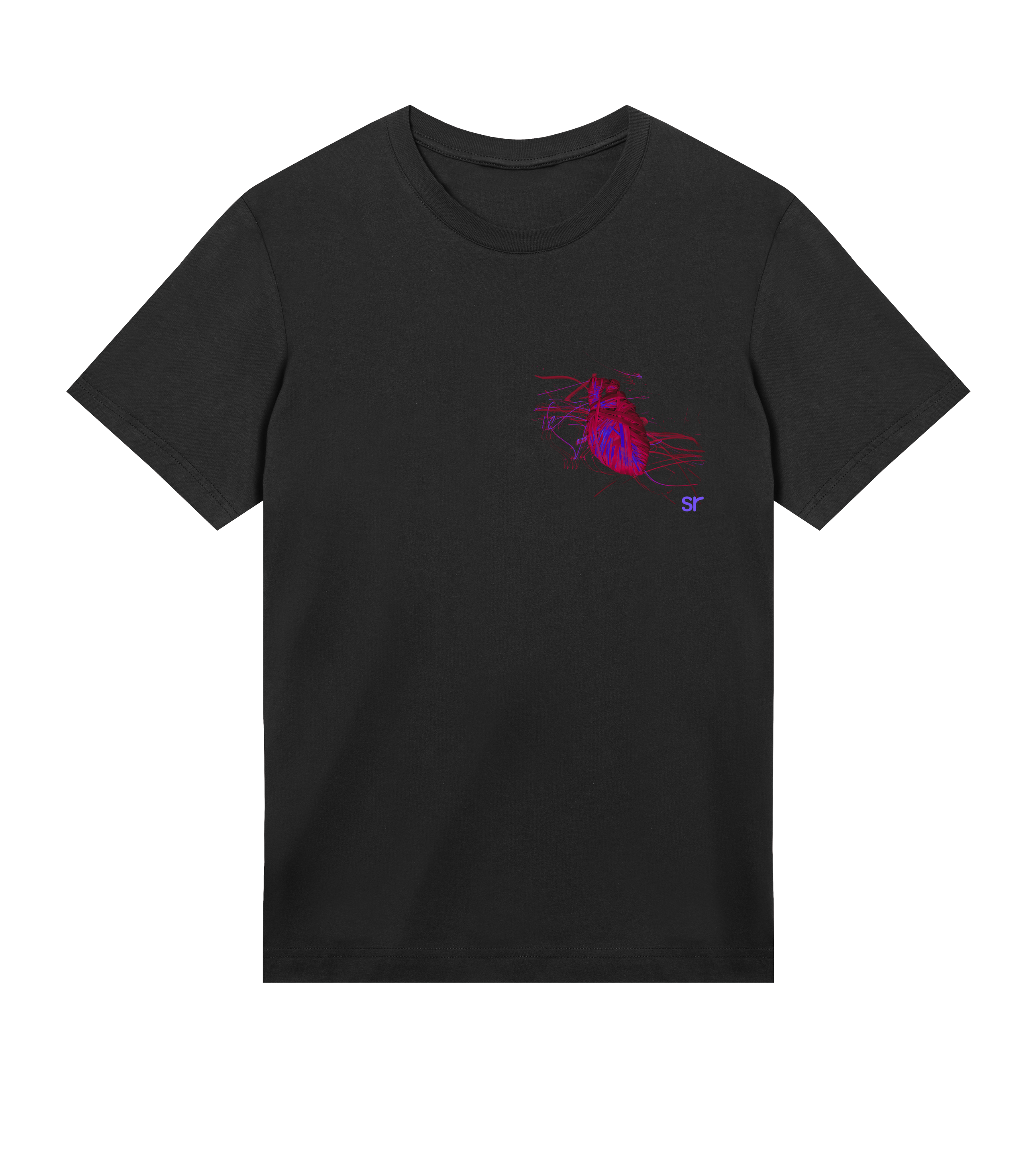 elastic heart tee