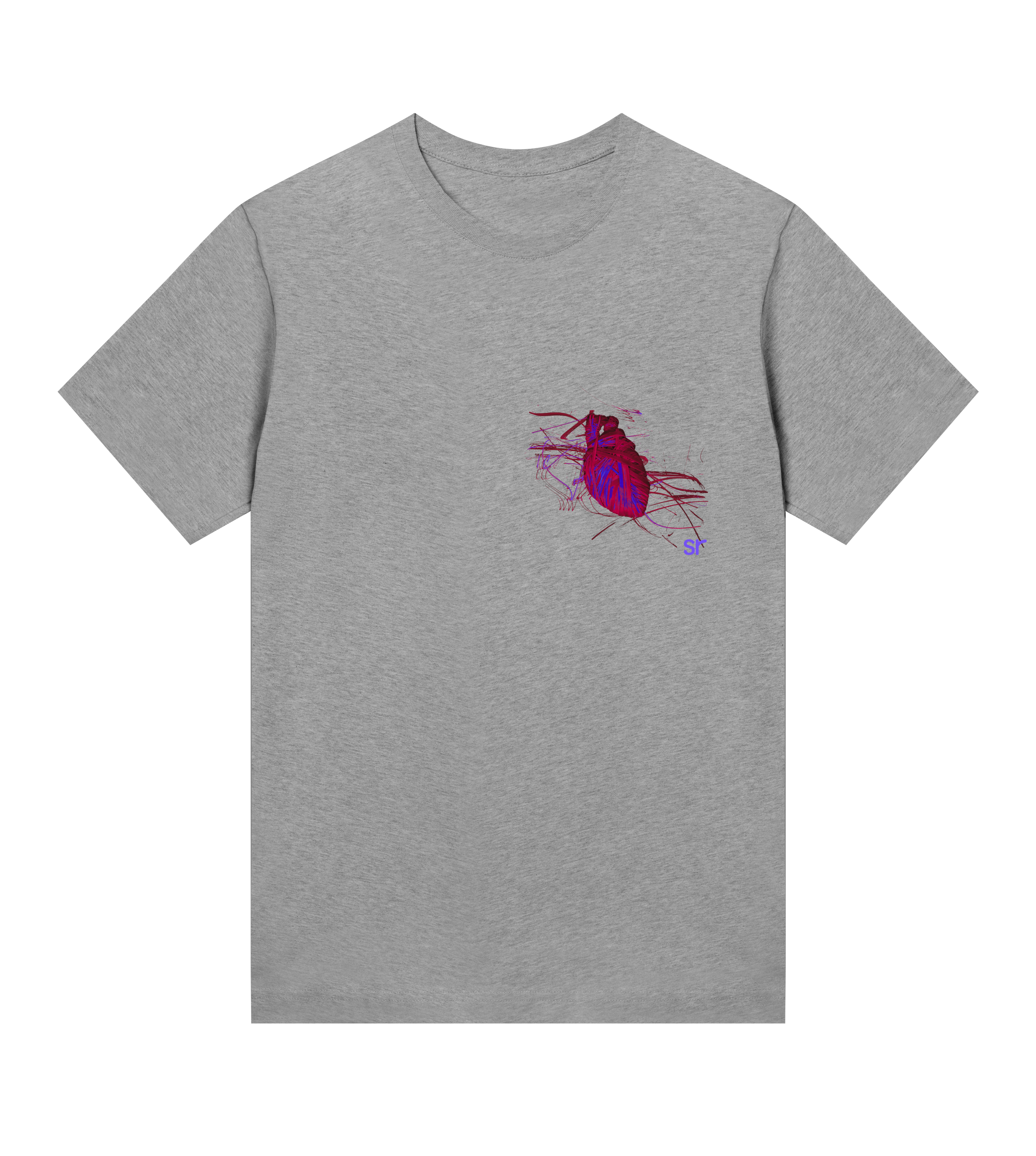 elastic heart tee
