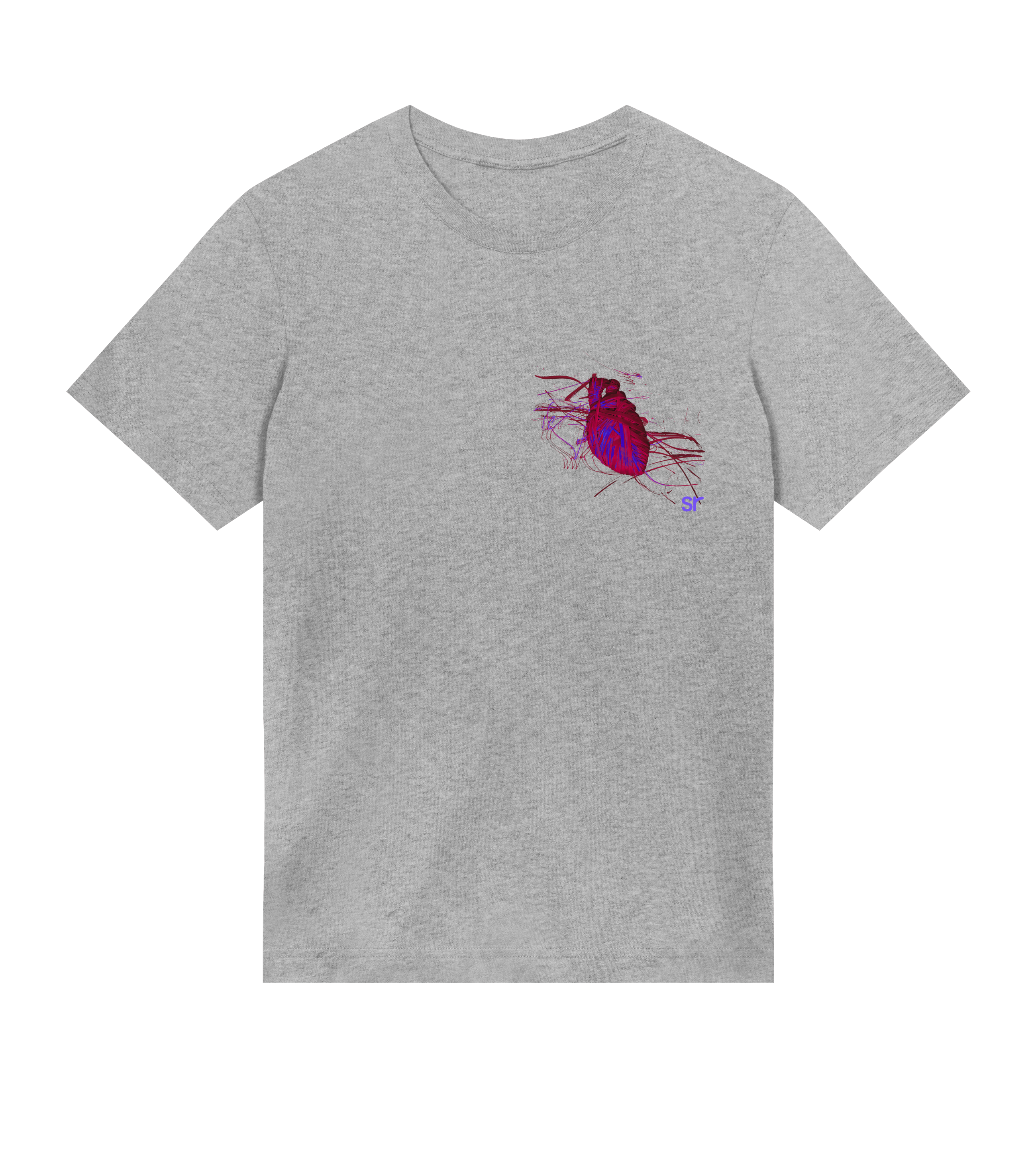 elastic heart tee