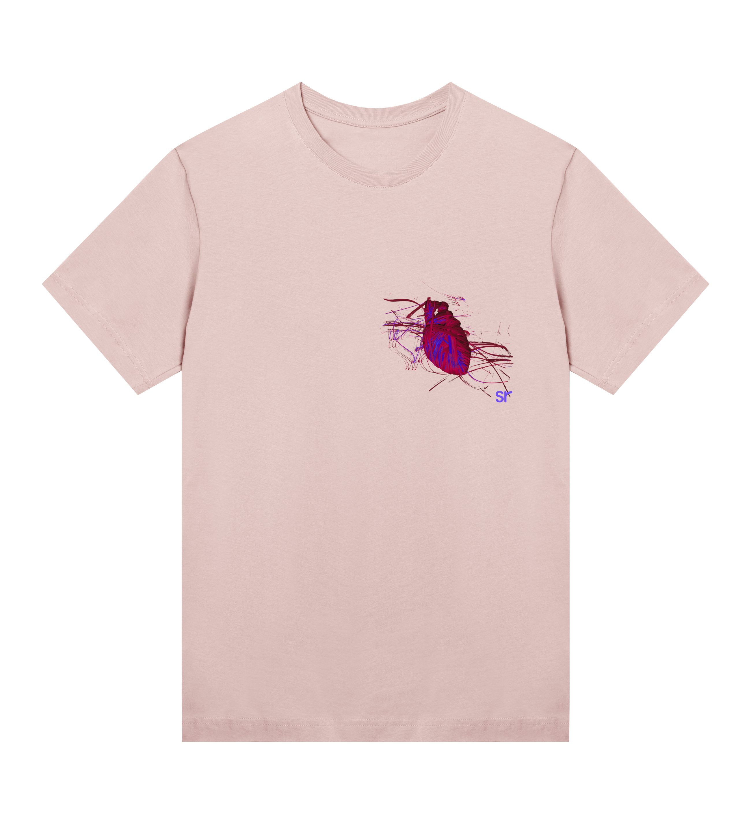 elastic heart tee