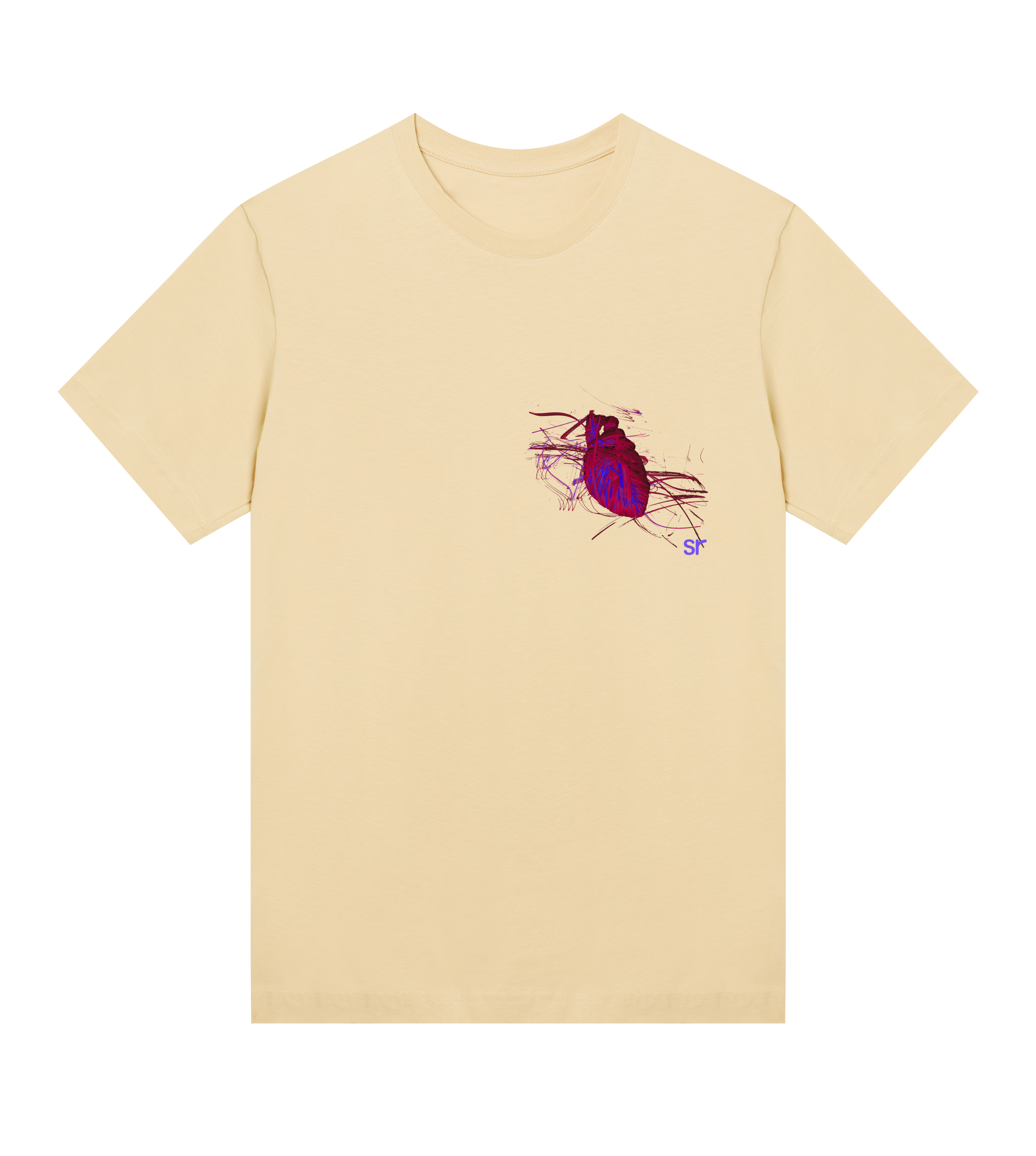 elastic heart tee