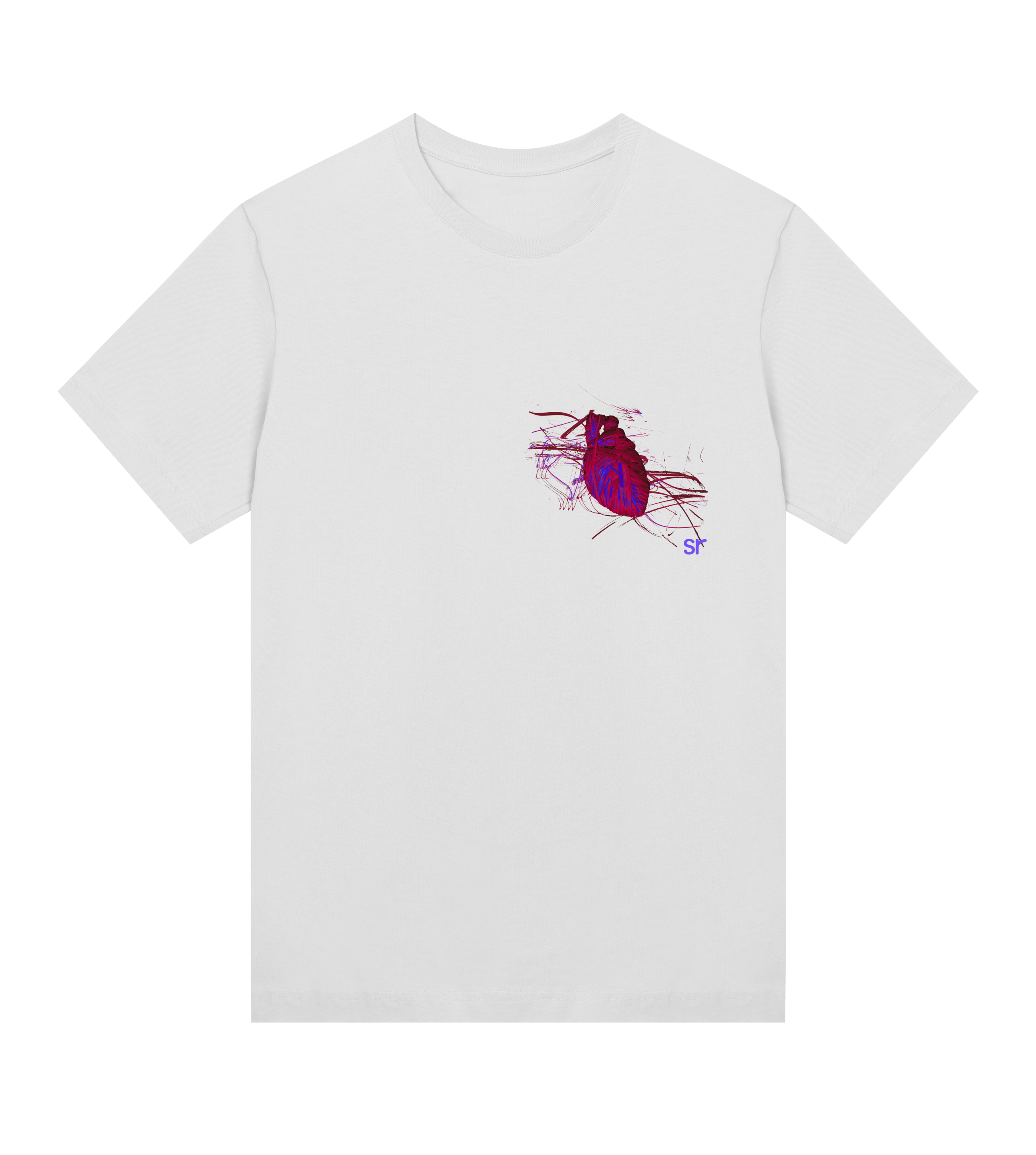 elastic heart tee