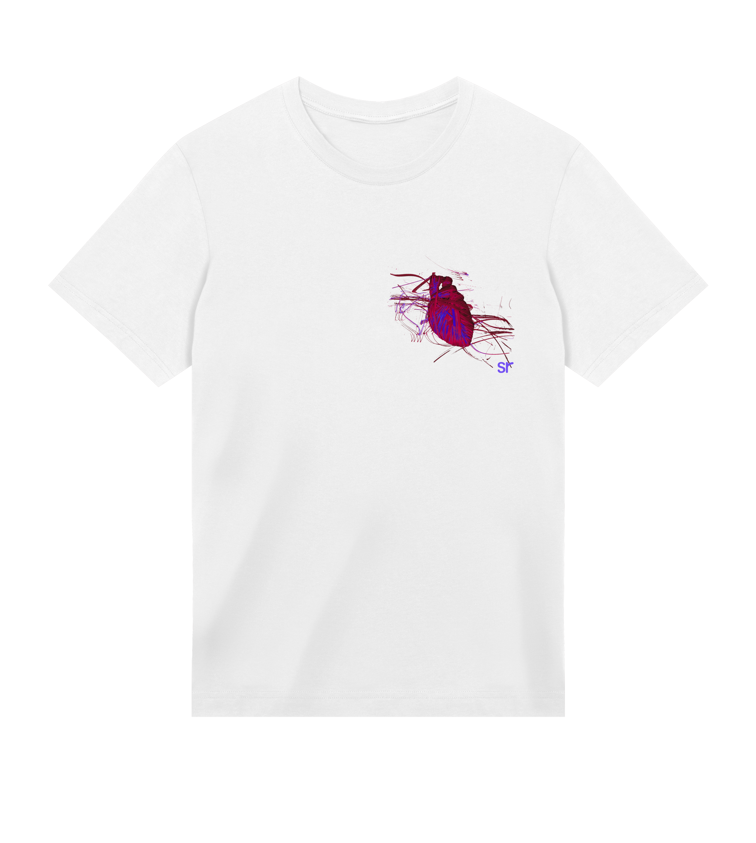 elastic heart tee